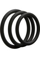 Optimale 3 C-ring Set Silicone Cock Ring Thin (3 Piece Kit)...